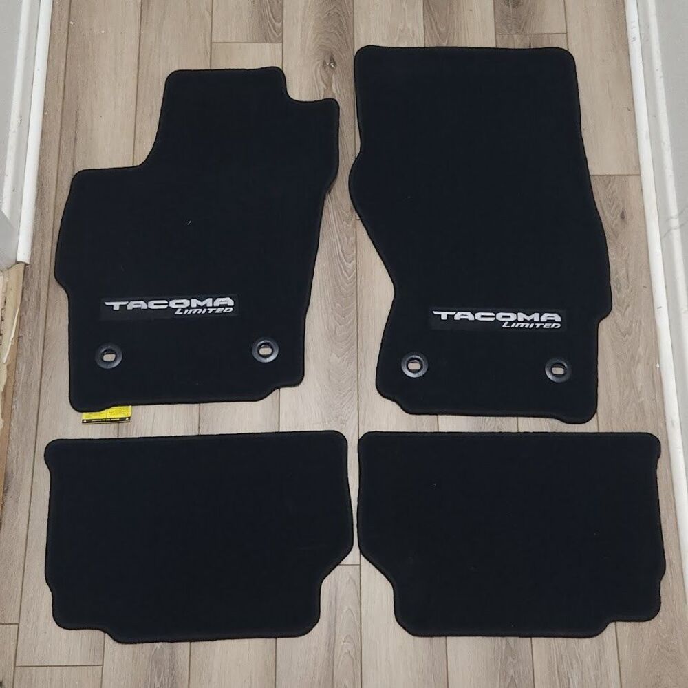 Black Carpet Floor Mats TOYOTA TACOMA LIMITED Truck 4 piece set Mat New OEM Car
